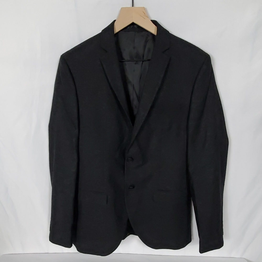 Italian Wool black gray blazer by J & J Selected